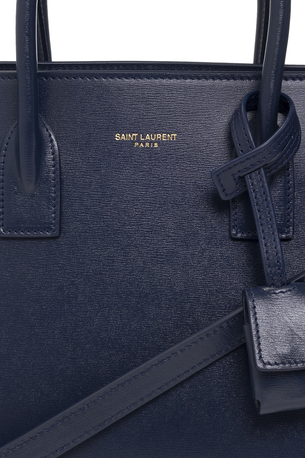 Navy blue 'Sac De Jour Baby' shoulder bag Saint Laurent